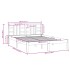 Estructura de cama de madera maciza de pino gris 200x200