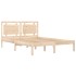 Estructura de cama madera maciza de pino 140x190