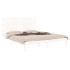 Estructura de cama de madera maciza de pino blanco 160x200