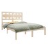 Estructura de cama madera maciza de pino 140x190
