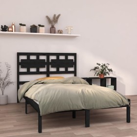 Estructura de cama madera maciza de pino negro 120x200