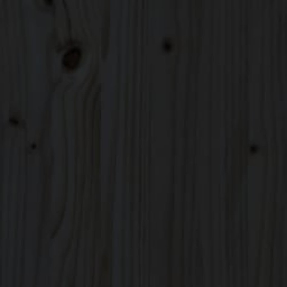 Estructura de cama madera maciza de pino negro 120x200