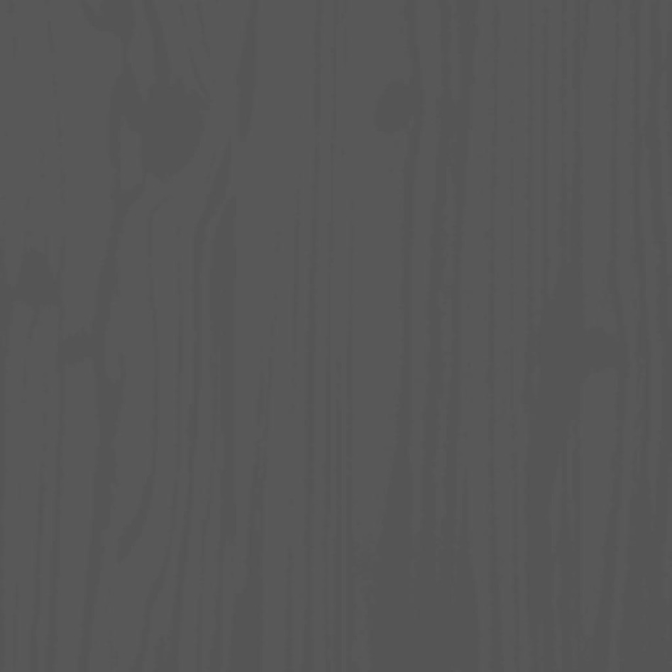 Estructura de cama de madera maciza de pino gris 200x200