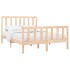 Estructura de cama de madera maciza de pino 140x200