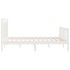 Estructura de cama de madera maciza de pino blanco 140x200
