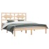 Estructura de cama madera maciza de pino 150x200