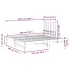 Sofá cama extraíble madera maciza de pino gris 2x(90x200)