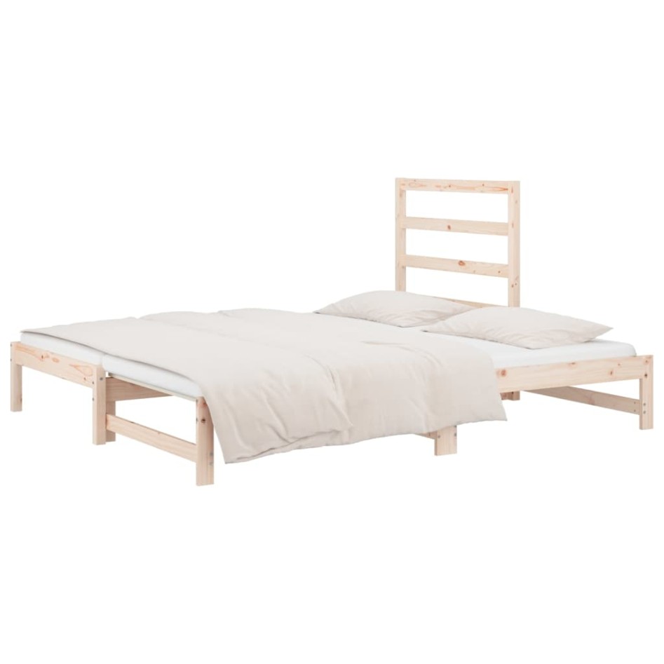 Sofá cama extraíble madera maciza de pino 2x(90x190)