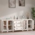 Aparador de madera maciza de pino blanco 230 x 35 x 80