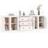 Aparador de madera maciza de pino blanco 230 x 35 x 80