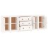 Aparador de madera maciza de pino blanco 230 x 35 x 80