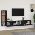Set de muebles para TV 3 piezas madera contrachapada
