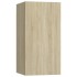 Set de muebles para TV 6 pzas madera contrachapada roble