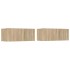 Set de muebles para TV 6 pzas madera contrachapada roble