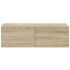 Set de muebles para TV 6 pzas madera contrachapada roble