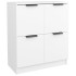 Aparadores 2 unidades madera contrachapada blanco 60x30x70