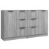 Aparadores 2 uds madera contrachapada gris Sonoma 60x30x70