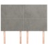 Cabeceros 4 unidades terciopelo gris claro 72x5x78/88