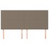 Cabeceros 4 unidades de tela gris taupe 90x5x78/88