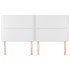 Cabeceros 4 unidades de cuero sintético blanco 100x5x78/88