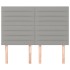Cabeceros 4 unidades tela gris claro 72x5x78/88