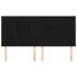 Cabeceros 4 unidades de terciopelo negro 100x5x78/88