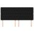 Cabeceros 4 unidades de tela negro 100x7x78/88