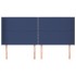 Cabecero con orejas de tela azul 163x16x118/128
