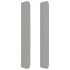 Cabecero con orejas de tela gris claro 163x16x118/128