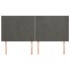 Cabecero con orejas de terciopelo gris oscuro 183x16x118/128