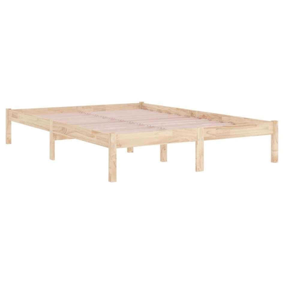 Estructura de cama madera maciza 150x200