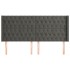 Cabecero con orejas de terciopelo gris oscuro 203x16x118/128