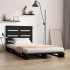 Estructura de cama madera maciza pino negro 75x190