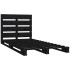 Estructura de cama madera maciza pino negro 75x190