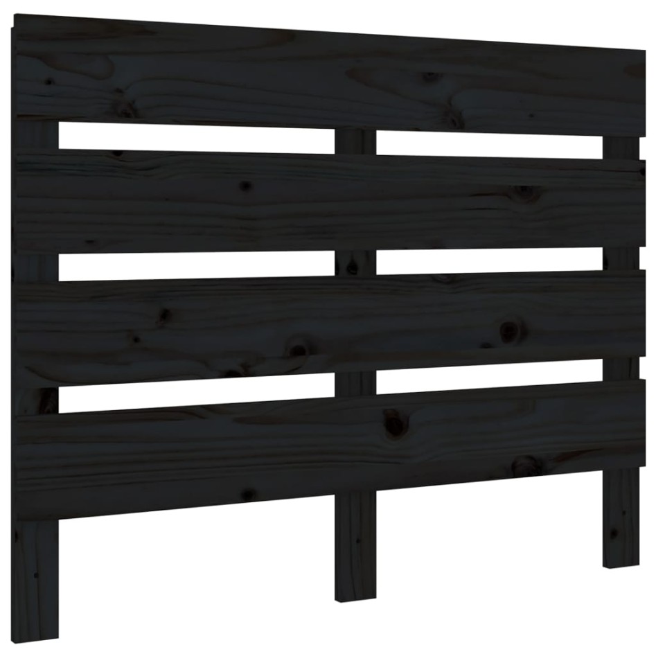 Estructura de cama madera maciza pino negro 75x190