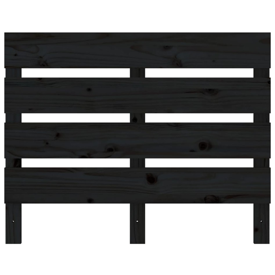 Estructura de cama madera maciza pino negro 75x190