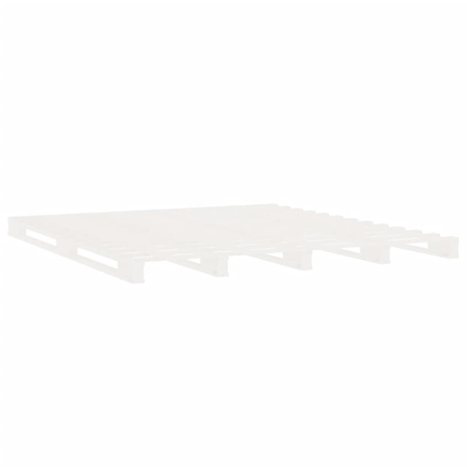 Estructura de cama madera maciza de pino blanco 120x200