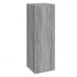 Set de muebles para TV 3 pzas madera contrachapada gris