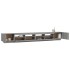 Set muebles TV con LEDs 3 pzas madera contrachapada gris