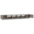 Set muebles TV con LEDs 3 pzas madera contrachapada gris