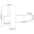 Set de muebles de TV 3 pzas madera contrachapada roble