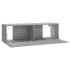 Juego de muebles de pared para TV contrachapado gris