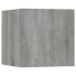 Juego de muebles de pared para TV contrachapado gris