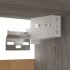 Juego de muebles de pared para TV contrachapado gris