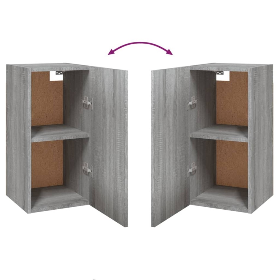 Muebles para TV 7 uds contrachapado gris Sonoma 30,5x30x60