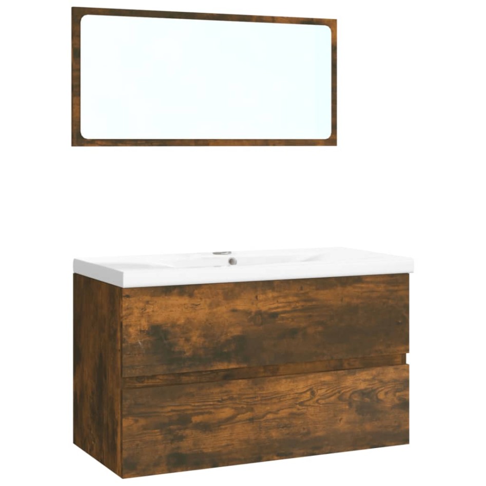 Set de muebles de baño madera contrachapada color roble