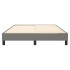 Estructura de cama box spring tela gris oscuro 140x190