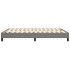 Estructura de cama box spring tela gris oscuro 140x190