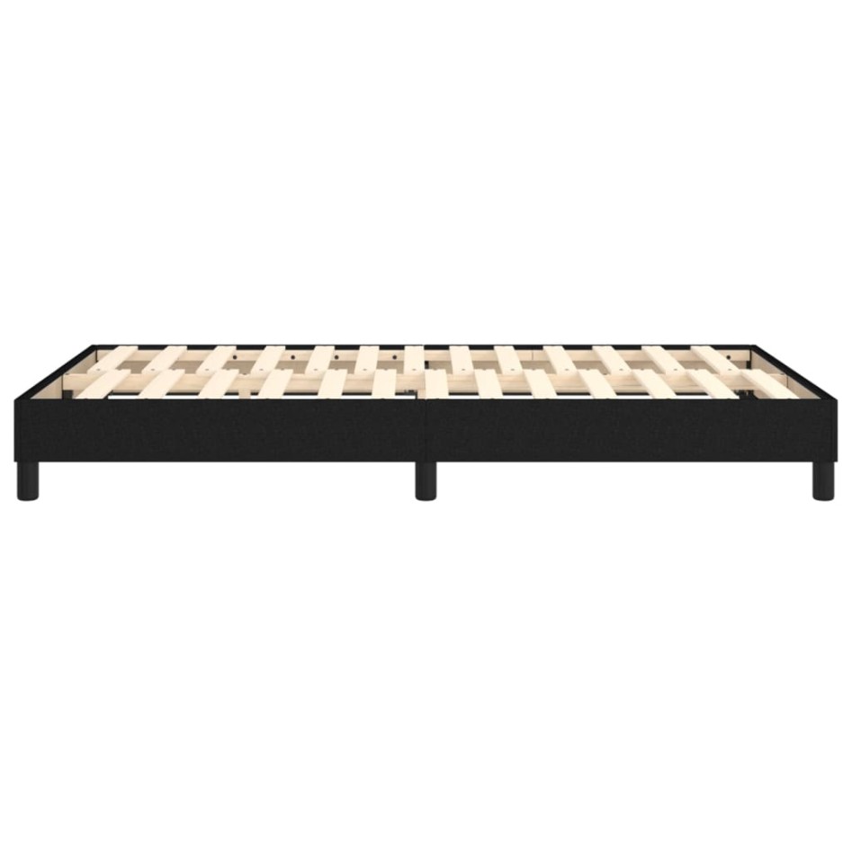 Estructura de cama box spring tela negro 120x200