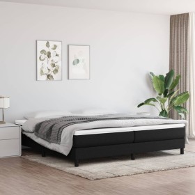 Estructura de cama box spring tela negro 200x200